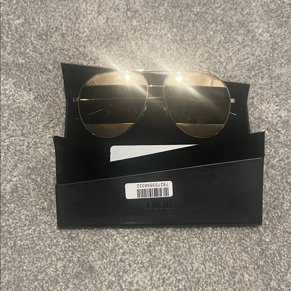 Dior Metallic Gold Sunglasses